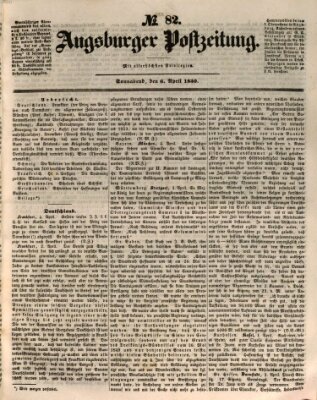 Augsburger Postzeitung Samstag 6. April 1850