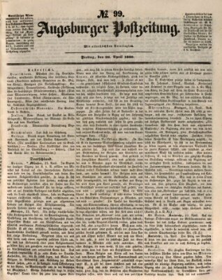 Augsburger Postzeitung Freitag 26. April 1850