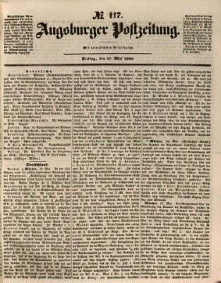 Augsburger Postzeitung Freitag 17. Mai 1850