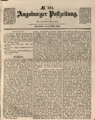 Augsburger Postzeitung Samstag 25. Mai 1850