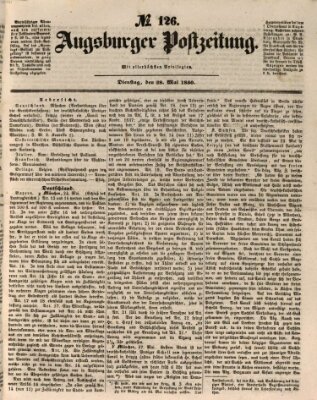 Augsburger Postzeitung Dienstag 28. Mai 1850