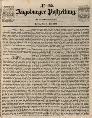 Augsburger Postzeitung Freitag 28. Juni 1850