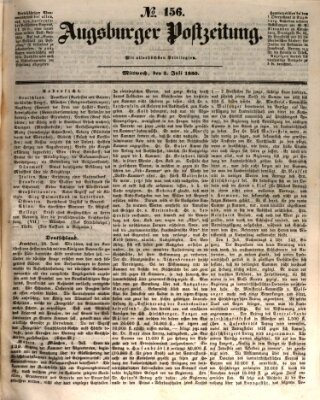 Augsburger Postzeitung Mittwoch 3. Juli 1850