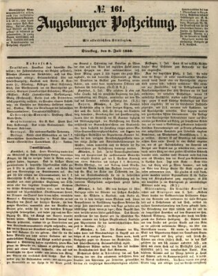 Augsburger Postzeitung Dienstag 9. Juli 1850