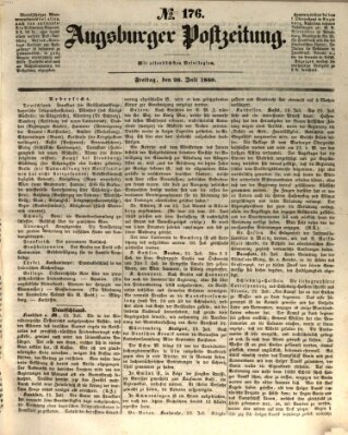 Augsburger Postzeitung Freitag 26. Juli 1850