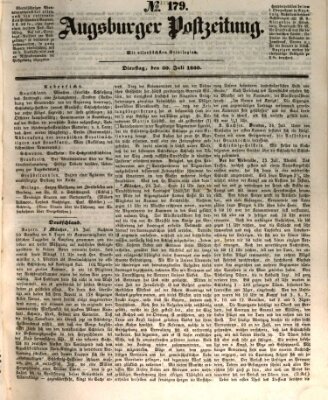 Augsburger Postzeitung Dienstag 30. Juli 1850