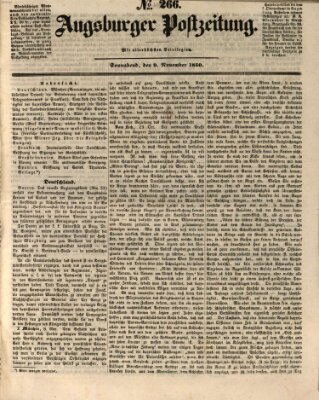 Augsburger Postzeitung Samstag 9. November 1850