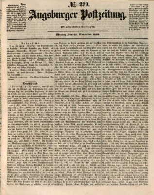 Augsburger Postzeitung Montag 25. November 1850