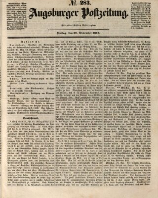 Augsburger Postzeitung Freitag 29. November 1850