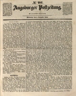 Augsburger Postzeitung Mittwoch 4. Dezember 1850