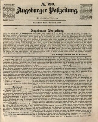 Augsburger Postzeitung Samstag 7. Dezember 1850