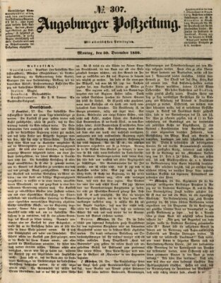 Augsburger Postzeitung Montag 30. Dezember 1850