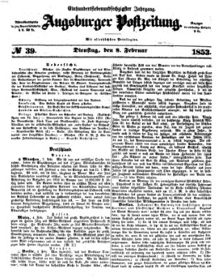 Augsburger Postzeitung Dienstag 8. Februar 1853