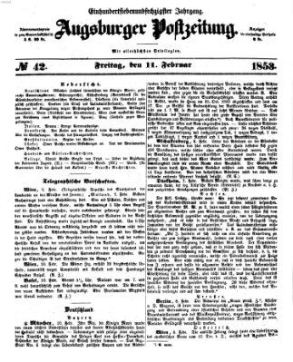 Augsburger Postzeitung Freitag 11. Februar 1853