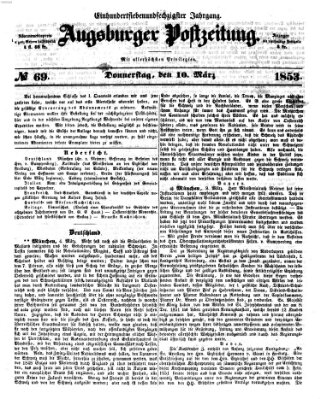 Augsburger Postzeitung Donnerstag 10. März 1853