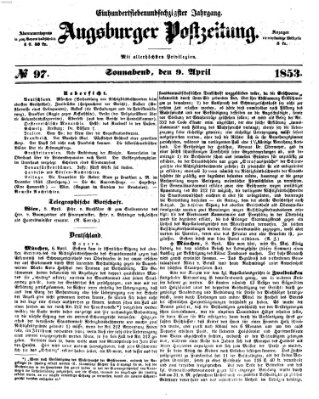 Augsburger Postzeitung Samstag 9. April 1853