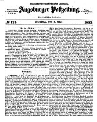 Augsburger Postzeitung Dienstag 3. Mai 1853