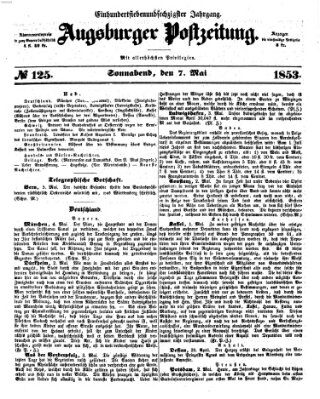 Augsburger Postzeitung Samstag 7. Mai 1853