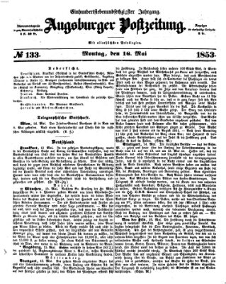 Augsburger Postzeitung Montag 16. Mai 1853