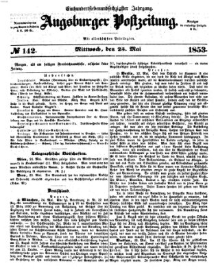 Augsburger Postzeitung Mittwoch 25. Mai 1853