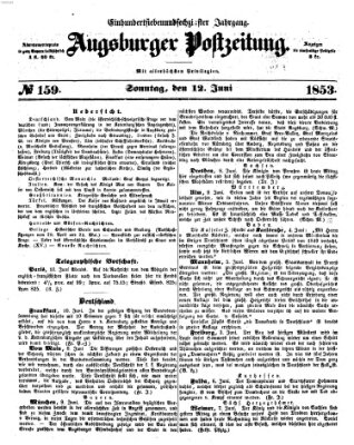 Augsburger Postzeitung Sonntag 12. Juni 1853