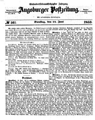 Augsburger Postzeitung Dienstag 14. Juni 1853