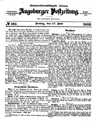 Augsburger Postzeitung Freitag 17. Juni 1853