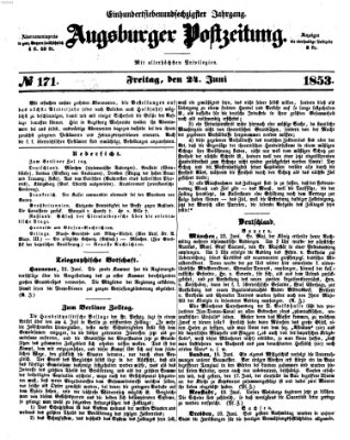 Augsburger Postzeitung Freitag 24. Juni 1853