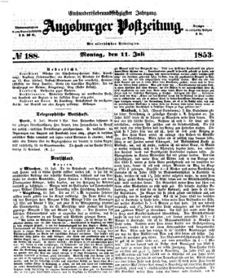 Augsburger Postzeitung Montag 11. Juli 1853