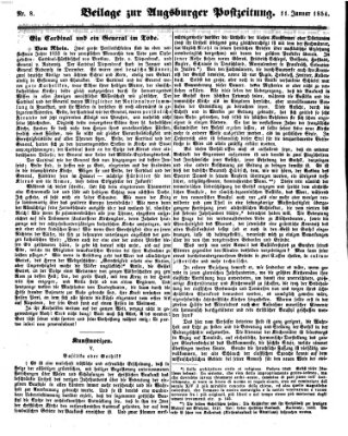 Augsburger Postzeitung Mittwoch 11. Januar 1854