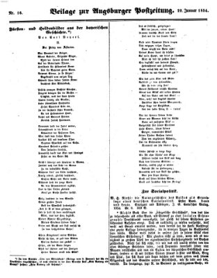 Augsburger Postzeitung Freitag 20. Januar 1854