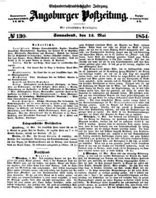 Augsburger Postzeitung Samstag 13. Mai 1854