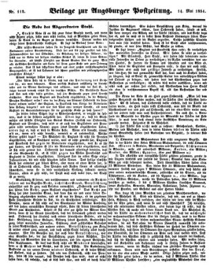 Augsburger Postzeitung Sonntag 14. Mai 1854