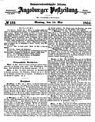 Augsburger Postzeitung Montag 15. Mai 1854