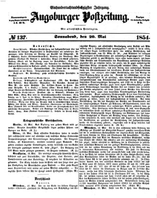 Augsburger Postzeitung Samstag 20. Mai 1854