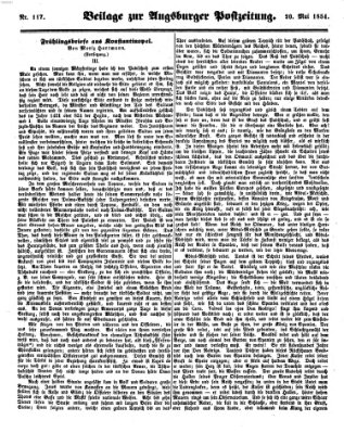 Augsburger Postzeitung Samstag 20. Mai 1854