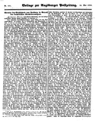 Augsburger Postzeitung Donnerstag 25. Mai 1854