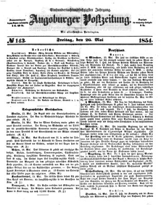 Augsburger Postzeitung Freitag 26. Mai 1854