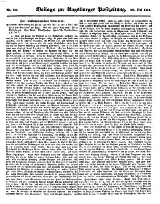 Augsburger Postzeitung Sonntag 28. Mai 1854