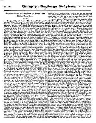 Augsburger Postzeitung Mittwoch 31. Mai 1854