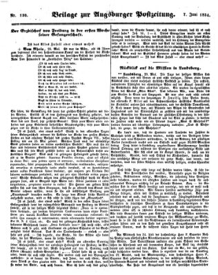 Augsburger Postzeitung Mittwoch 7. Juni 1854