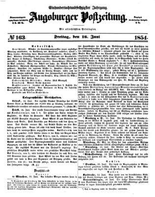 Augsburger Postzeitung Freitag 16. Juni 1854