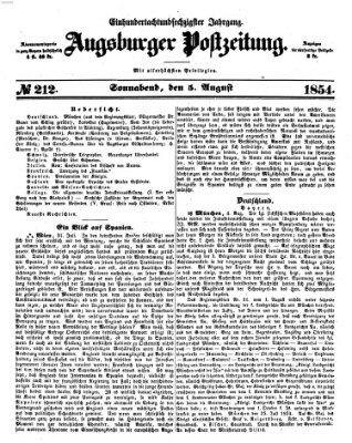 Augsburger Postzeitung Sonntag 5. August 1855