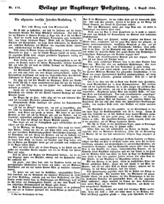 Augsburger Postzeitung Samstag 5. August 1854