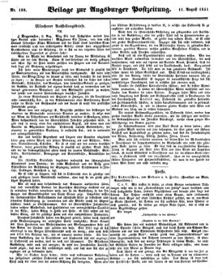 Augsburger Postzeitung Freitag 11. August 1854