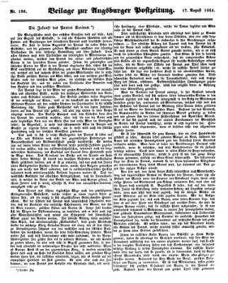 Augsburger Postzeitung Donnerstag 17. August 1854