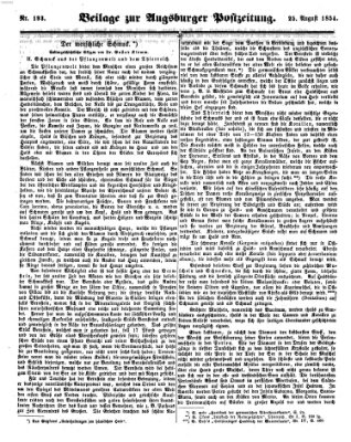 Augsburger Postzeitung Freitag 25. August 1854