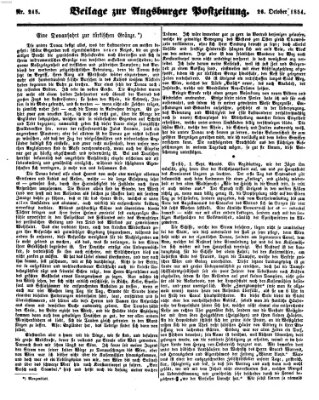 Augsburger Postzeitung Donnerstag 26. Oktober 1854