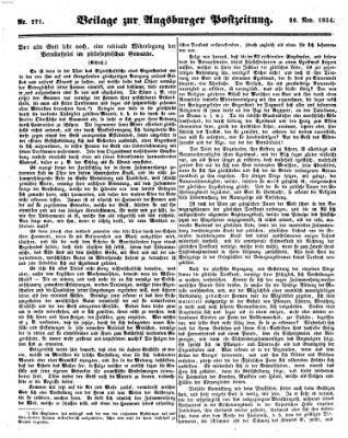 Augsburger Postzeitung Sonntag 26. November 1854