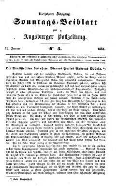 Augsburger Postzeitung. Sonntags-Beiblatt (Augsburger Postzeitung) Sonntag 29. Januar 1854